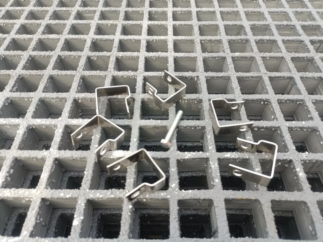 38*38*38mm Fiberglass Grating Stair Treads in Stock GRP FRP Trench Cover Grating Build Material Fiberglass Products